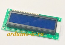 Дисплей 1602F6 LCD + переходник I2C (синий)